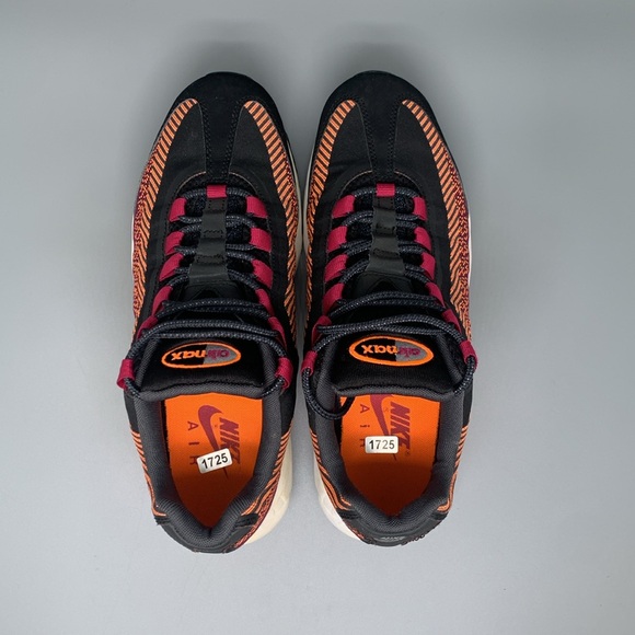 Nike Air Max 95 JCRD Total Orange Running Shoes Men's Sz 8.5 Women's Sz 10 - Picture 4 of 10